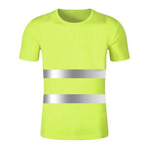 T-shirt de sécurité haute visibilité Econex Sports pour homme, en polyester bleu, réfléchissant, anti-plis, séchage rapide, détection des aiguilles - Product Image 1