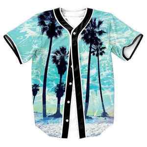 Uniforme de Béisbol Personalizable al por Mayor para Niños, Camisetas de Béisbol con Botones Estilo Hip Hop - Product Image 3