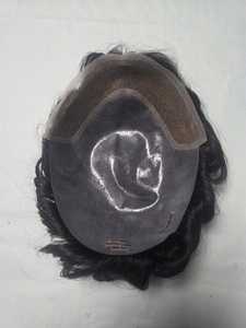 Toupee de Cabello Humano con Encaje Frontal para Tipos de Piel Diversos, 100% Cabello Remy, Ondulado, Aspecto Natural, Diseño de Encaje Izquierdo - Product Image 5