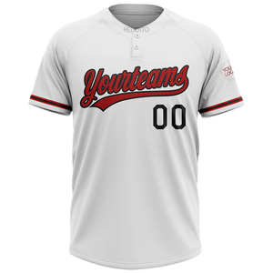 Maillot de baseball 100 % polyester, nouveau design élégant, 2025, OEM, boutonné, adulte, unisexe, hiver, court, antibactérien, respirant, séchage rapide - Product Image 4