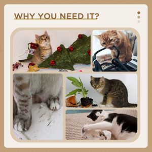 Árbol para Gatos de Cáñamo Beige, Ecológico, para Interiores, con Postes Rascadores y Condo con Diseño Sólido - Product Image 5