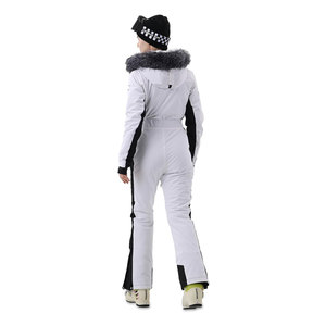 Combinaison de ski une pièce pour femme, combinaison de snowboard extensible, imperméable, isolée, tenue de neige chaude pour l'hiver, coupe ajustée, pour l'extérieur - Product Image 3