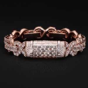 Nouveaux modèles de bracelets en moissanite, argent 925 plaqué or, testés au diamant, bracelet pour homme en moissanite, vente flash - Product Image 5