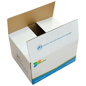Boîtes auto-érectiles en carton ondulé recyclable de 3 mm, personnalisées, matériaux recyclés, emballage avec logo imprimé, produits alimentaires et ménagers - Product Image 2