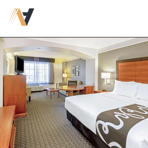 Juego de muebles de dormitorio de Hotel de acero inoxidable moderno LaQuinta NGOC HOANG ANH Factory Luxury Apartment Casegoods Eco-Friendly - Product Image 1