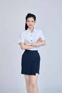 เสื้อเชิ้ตเด็กนักเรียนประถม แขนสั้น สีขาว (สีน้ำเงินกรมท่า) ผ้าทอเนื้อยืด ยี่ห้อเวียดนาม FMF สำหรับเด็กผู้ชายและเด็กผู้หญิง ตรวจจับการเสียดสีด้วยเข็ม - Product Image 3