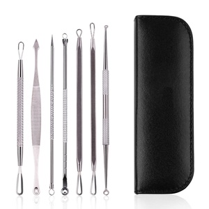 Factory Price 8 PCS Pack <b>Blackhead</b> Remover Tool Stainless Steel Pimple Blemish Comedone <b>Extractor</b> Face Care Beauty Tool Set Kit - Product Image 2