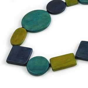 Collier pendentif en bois fait main, léger, bijoux en bois naturel, accessoire de mode, cadeau de mariage pour femme, septembre - Product Image 5