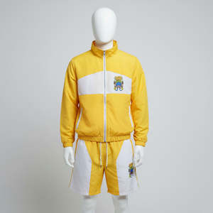 Ensemble coupe-vent deux pièces pour homme : veste et short en nylon respirant pour la gym, l'entraînement et la course à pied - Product Image 2