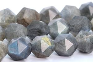 Perles de Labradorite Grise 10MM, Taille Étoile Facettée, Naturelles Authentiques de Madagascar, Fil Complet, Lot en Vrac - Product Image 6