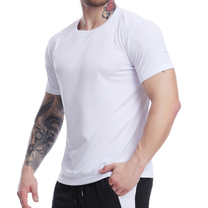 เสื้อยืดผู้ชาย OEM ขายส่ง 100% โพลีเอสเตอร์ ทรงหลวม ระบายอากาศ แห้งเร็ว เหมาะสำหรับวิ่งออกกำลังกายกลางแจ้ง ทรงเข้ารูป เสื้อยืดฟิตเนส - Product Image 6