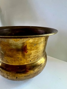 Durable Eco-Friendly Gold Metal Hammered Modern Customized Flower <b>Pot</b> Planter Vase Plant <b>Stand</b> ILAHI's ICOMP-13312 1kg Indoor - Product Image 4