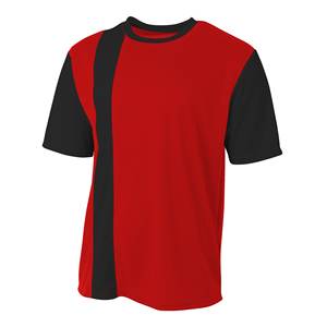Maillot de football respirant, uniforme de football flexible, matière douce, manches courtes, adapté pour l'entraînement et les tournois. - Product Image 1