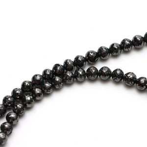 Natural Diamond Faceted Round Ball <b>Beads</b> 5.5-7mm 14 Inches Loose Gemstone <b>Beads</b> for Jewelry Making Wholesale - Product Image 4