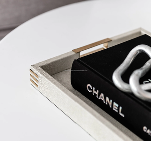 Wholesale PU Leather Home Decorations Kitchen <b>Food</b> Storage Serving <b>Tray</b> for Tea Bread Natural Agate Coasters - Product Image 6