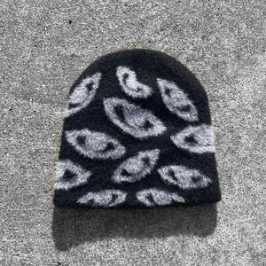 Bonnet ajustable brodé 3D en acrylique 100% de haute qualité, chaud pour l'hiver, unisexe, pour l'extérieur, à rayures colorées - Product Image 3