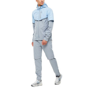 Conjuntos Deportivos de Algodón 100%, Ropa Deportiva para Hombre, Ropa Urbana Personalizada Unisex, Chaqueta Cortavientos Reflectante de Secado Rápido, Diseño 2 en 1, Invierno - Product Image 1