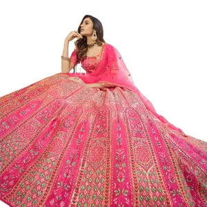 Hot Selling Premium Quality Silk Fabric Lehenga Choli With Fancy Blouse In Fully Stitched from Indian Supplier