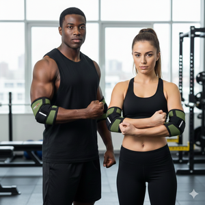 Rexfit Sport Mangas de Neopreno para Codo, Soporte de Compresión para Levantamiento de Pesas y Powerlifting, para Press de Banca y Entrenamiento en Gimnasio - Product Image 4