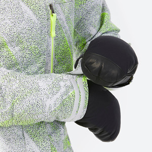 Chaqueta de Esquí Impermeable para Niñas, con Capucha, Estampado Geométrico, Aislamiento Sintético, Cierre Completo con Cremallera, Ropa para la Nieve, Corte Regular, Estilo Deportivo - Product Image 6
