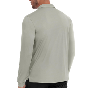 <b>Mens</b> <b>Long</b> <b>Sleeve</b> <b>Polo</b> <b>Shirt</b> Soft Fabric Classic Fit Breathable Material Comfortable Daily Wear Top <b>Long</b> <b>Sleeve</b> <b>Polo</b> <b>Shirts</b> - Product Image 2