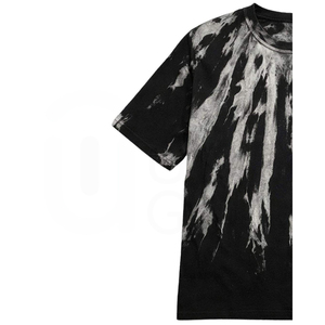 Camiseta de Manga Corta con Cuello Redondo y Estampado Tie-Dye para Hombre, Corte Regular, Tejido de Punto Informal con Patrón - Product Image 3