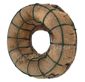 living wreath wire form with coco <b>liner</b> seven decoration for <b>garden</b> inch diameter 16 x 16 x 4 - Product Image 1