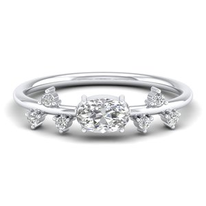 Anillo Solitario de Moissanita de Corte Ovalado de 0.84 Quilates en Oro Sólido de 14K, Precio al por Mayor REYES, para Mujer, Regalo de Aniversario Perfecto - Product Image 5