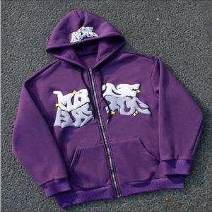 Sweat à capuche brodé en coton épais de haute qualité OEM ODM pour homme, style streetwear automne, vêtement de survêtement personnalisé vierge - Product Image 1