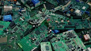 Carte mère de PC de bureau, recyclage de déchets électroniques, ferraille - Product Image 3