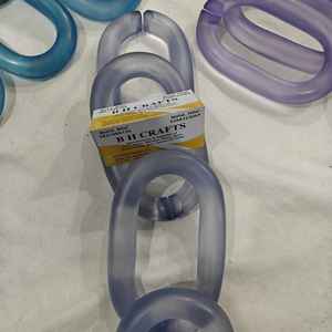 Eslabones de Cadena de Resina Transparentes de Color Verde de Gran Tamaño para Decoración de Paredes, Proyectos de Bricolaje, Separador de Ambientes y Accesorios para Cortinas - Product Image 3