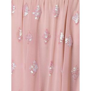 Vestido Zeel Clothing Sweet Pink con Lentejuelas y Georgette, Lehenga Choli Semi-Cosido para Compromiso - Product Image 2