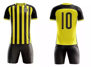 Soccer Jersey Sets Solid Letter Short Sleeve Lightweight Sublimation Football Shirts for Men Custom Team Uniform Sportswear Kits - Product Image 4