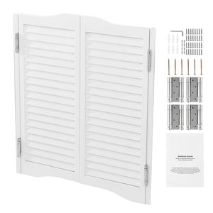 Porte a Battente Doppie con Arco Superiore 36"W X 36"H in Legno di Pino Premium con Kit Cerniere Antifurto - Product Image 1