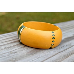 กำไลไม้ทำมือน้ำหนักเบา เครื่องประดับทำมือแบบดั้งเดิม - Product Image 3