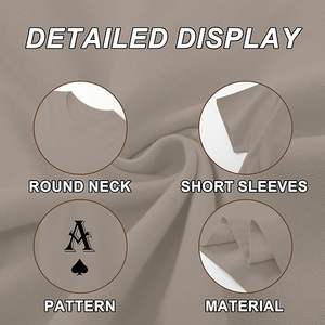 T-shirts graphiques vintage oversize pour hommes, motif As de Pique, style streetwear décontracté pour rappeurs - Product Image 5