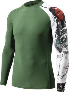 Long Sleeve T <b>Shirt</b> Sports Custom Round Neck Gym Tee <b>Shirts</b> for <b>Men</b> Bodybuilding Quick Dry <b>Compression</b> <b>Shirt</b> - Product Image 2