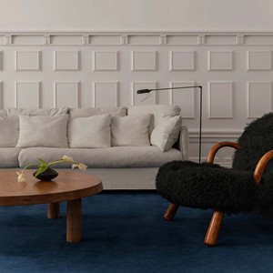 Deep Blue woolen Area Rug| Plain Hand Tufted Premium Wool Carpet Soft Contemporary Living Room Bedroom Decorative <b>Floor</b> Covering - Product Image 3
