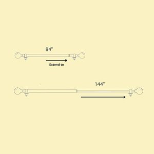 ราวม่านโค้งสีขาวพร้อมปลายม่านแบบม้วน สไตล์วินเทจเก๋ไก๋ ใช้ในห้องน้ำ - Product Image 4