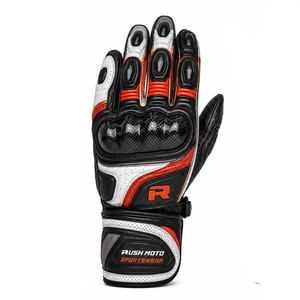Guantes de Carreras Personalizados para Hombre, de Cuero Genuino, Resistentes al Agua y Transpirables, con Logotipo Personalizado en la Parte Delantera, Servicio OEM, 240g - Product Image 1