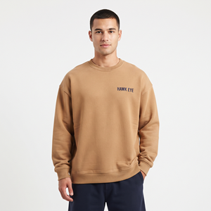 Sweat-shirt à col rond surdimensionné confortable pour homme, en coton doux, décontracté, à manches longues, pour homme - Product Image 1