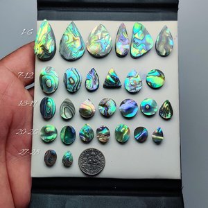 Natural Vintage New Zealand <b>Abalone</b> <b>Shell</b> Back Gemstones Cabochon 27x18x4MM Polished Loose Smooth <b>Shell</b> For Jewelry Making - Product Image 4
