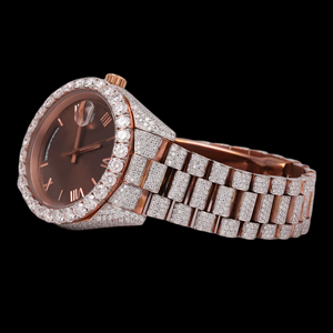 Nuevo Diseño Reloj de Oro Blanco con Moissanita y Diamantes, Totalmente Iced, Estilo Hip Hop Bling, Movimiento de Cuarzo VVS, Caja de Acero Inoxidable de Lujo, Aleación - Product Image 2