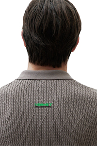 Camisa de Hombre Marrón de Punto de Abbas Industries, Manga Corta, Cierre de Botones, Logotipo, Casual, Transpirable, Cuello Camisero, Corte Regular - Product Image 5