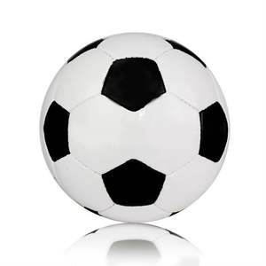 Ballon de football de qualité supérieure avec une bonne élasticité et un design classique en cuir, ballon blanc et noir - Product Image 5