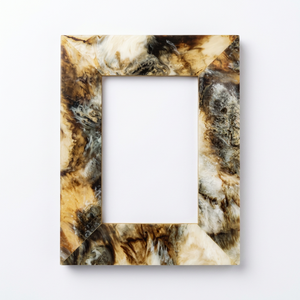 Cadre photo en bois fait main, motif mosaïque en résine verte et marbrée, personnalisé OEM ODM, décoration intérieure DECORYUG - Product Image 3