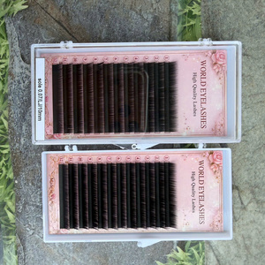 Extensiones de Pestañas Individuales Hechas a Mano Nhu Y NY16, Volumen Completo, Fácil Aplicación, Etiqueta Privada, Pestañas de Seda Sintética Suaves y Lisas - Product Image 4