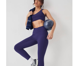 Conjunto Deportivo Absorbente de Sudor 2026, Conjunto de Leggings de Yoga y Gimnasio de Poliéster y Spandex de Alta Elasticidad, Atuendo Deportivo para Mujer - Product Image 1