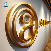 Letras de Canal Acrílicas Tridimensionales Premium del Fabricante, Sin Iluminación, para Paredes de Oficinas Modernas, Logotipos Metálicos