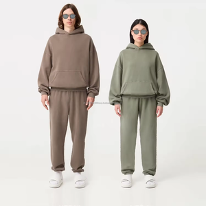 Sweat à capuche vintage épais et épais avec lavage de pierre surdimensionné pull en éponge française 500 gsm sweats à capuche lavés à l'acide pour les hommes expédition DDP - Product Image 4